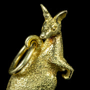 Vintage Kangaroo Charm Pendant 18Ct Gold Circa 1970