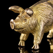 Vintage Pig Charm Pendant Solid 9Ct Gold Georg Jenson Dated 1960
