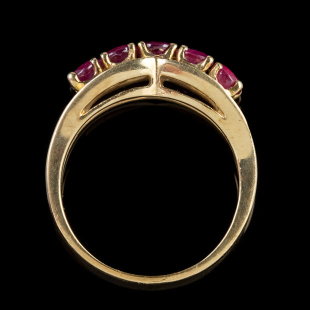 Vintage Ruby Ring 14Ct Yellow Gold 1.25Ct Of Ruby