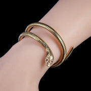 Vintage Snake Bangle 9Ct Rolled Gold Smith And Pepper Dated 1972