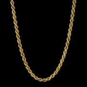 Victorian Style 9ct Gold Rope Chain Necklace 