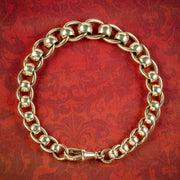 Victorian Style Curb Bracelet 9ct Gold Dated 2000