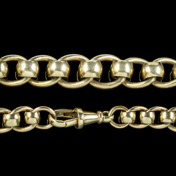 Victorian Style Curb Bracelet 9ct Gold Dated 2000