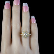 Victorian Style Diamond Cluster Ring 3.50ct Of Diamond 