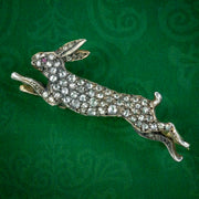 Victorian Style Diamond Hare Brooch 1.20ct Of Diamond