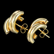 Victorian Style Love Knot Stud Earrings 9ct Gold
