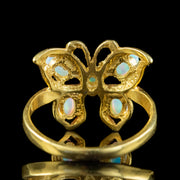 Victorian Style Opal Butterfly Ring 0.90ct Total