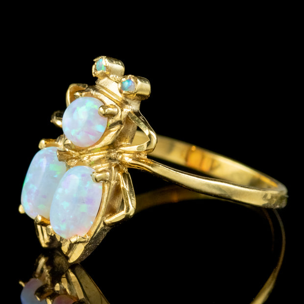 Victorian Style Opal Insect Ring 