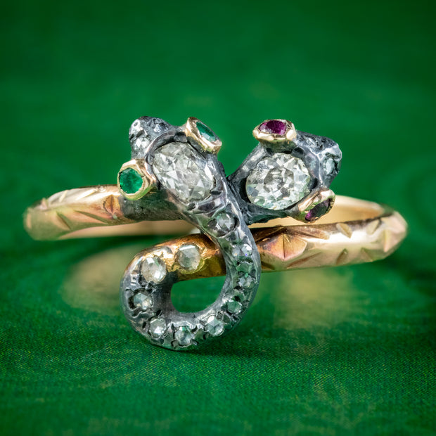 Platinum 1.31ct emerald cut ruby and diamond ring | Cerrone