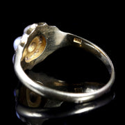Victorian Pearl Diamond Ring Circa 1900