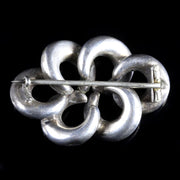 Antique Victorian Scottish Silver Agate Brooch
