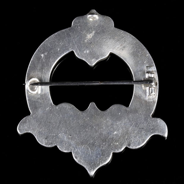 Victorian Scottish Silver Brooch Circa 1860