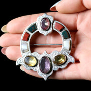 Victorian Scottish Silver Brooch Circa 1860