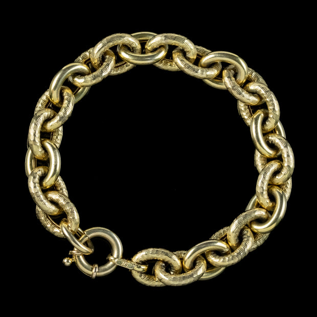 Vintage 9ct Gold Cable Bracelet