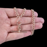 Vintage Albert Chain Necklace 9ct Gold