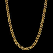 Vintage Cannetille Chain Necklace 9ct Gold Dated 1976