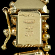Vintage Cleopatra Fringe Collar Necklace 9ct Gold Unoaerre 