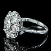 Vintage Diamond Cluster Ring 3.45ct Of Diamond
