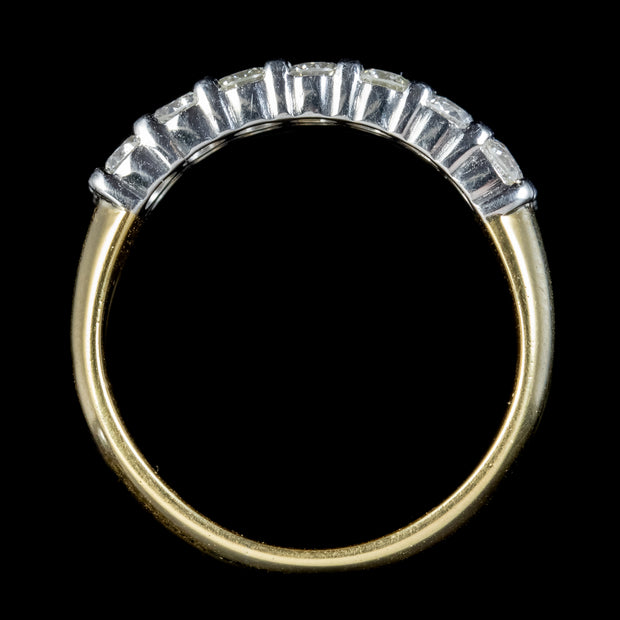 Vintage Diamond Half Eternity Band Ring 1.40ct Of Diamond 