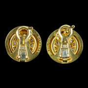 Vintage Diamond Garrard Earrings 18ct Gold 2.6ct Of Diamond Boxed