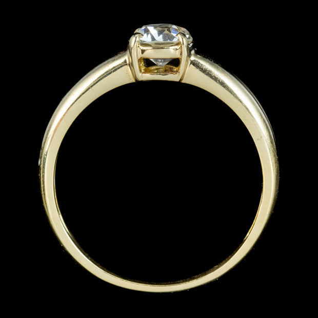 Vintage Diamond Solitaire Ring 0.80ct Diamond 