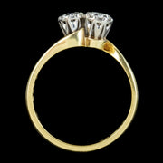 Vintage Diamond Toi Et Moi Twist Ring 0.80ct Total Dated 1979