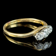 Vintage Diamond Trilogy Twist Ring 0.60ct Of Diamond Dated 1976