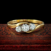 Vintage Diamond Trilogy Twist Ring 0.60ct Of Diamond Dated 1976
