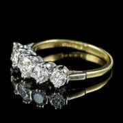 Vintage Five Stone Diamond Ring 1.24ct Of Diamond Dated 1973