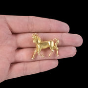 Vintage Horse Brooch 9ct Gold Dated 1989