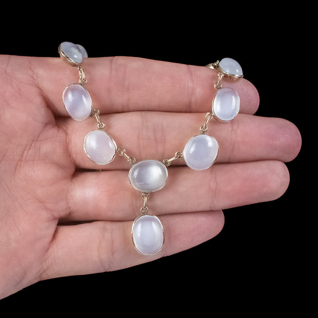 Evelyn | Vintage Classic Crown Necklace in Moonstone – Michellia Fine  Jewelry