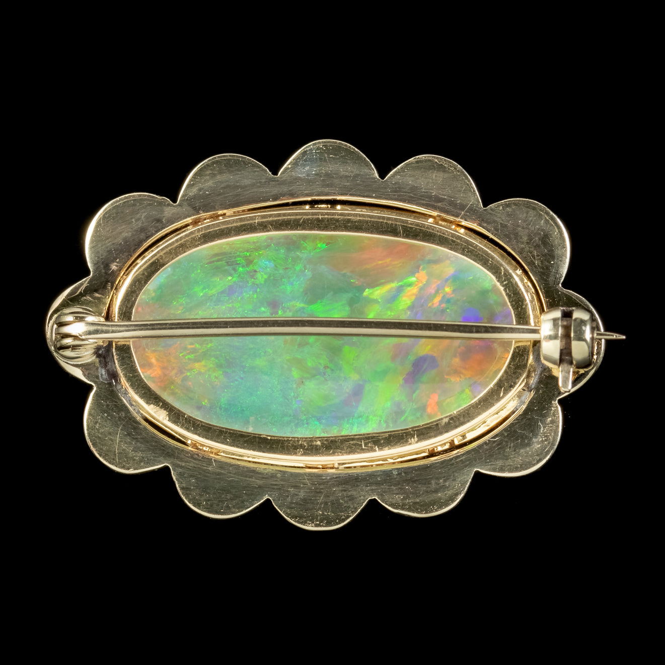 Sold at Auction: A VINTAGE 18CT GOLD OPAL AND STONE SET BROOCH