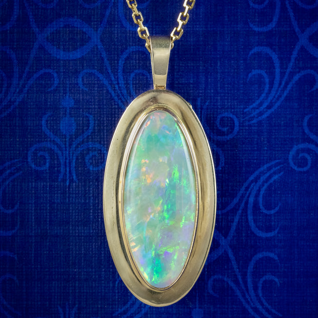 Fabulous Vintage Opal Pendant - Birthstone for October
