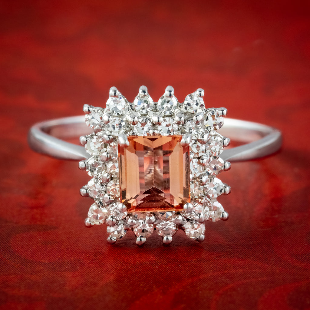 Orange topaz 2025 engagement ring