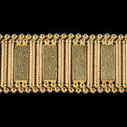 Vintage Solid 18ct Gold Track Bracelet 