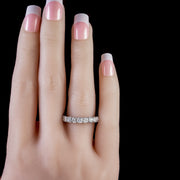 Vintage Diamond Full Eternity Ring hand