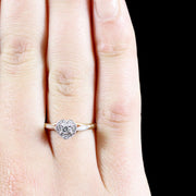 Vintage Diamond Heart Engagement Ring Dated 1964