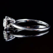 Vintage Diamond Solitaire Ring 18Ct Engagement Ring Circa 1940