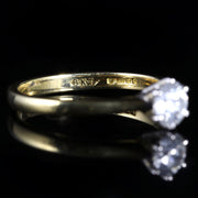 VINTAGE DIAMOND SOLITAIRE RING 18CT GOLD
