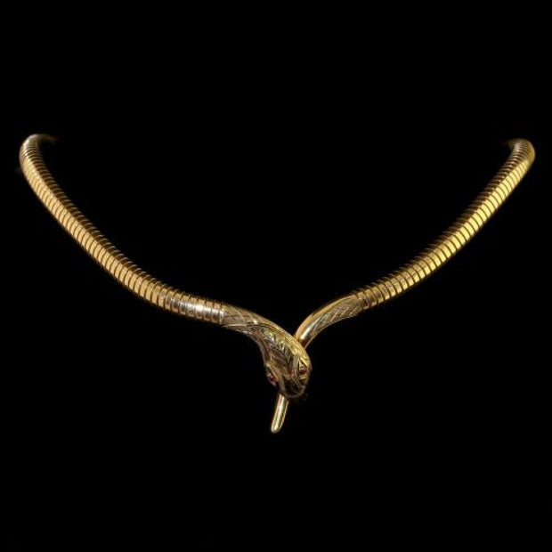 Vintage Gold Snake Collar 9ct Gold Circa 1988