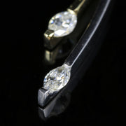 Vintage Marquise Cut Diamond Pendant 18Ct Gold