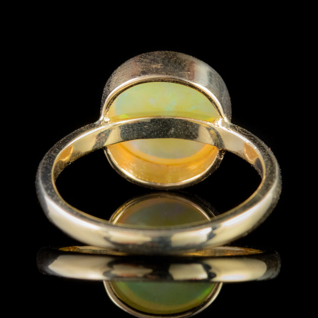 Vintage Opal Ring 18Ct Gold Circa 1930