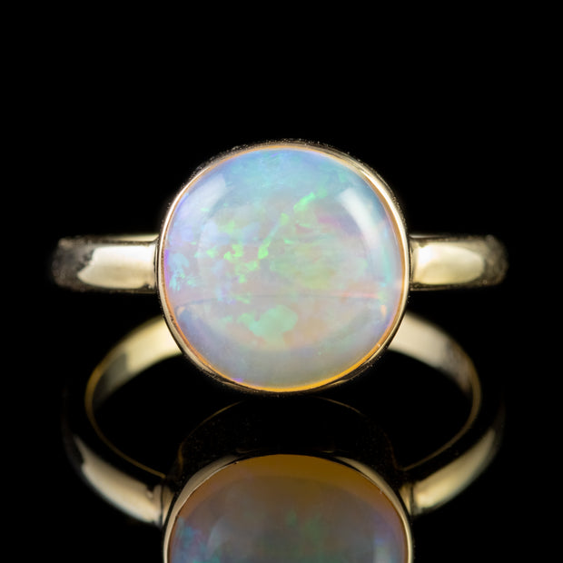 Vintage Opal Ring 18Ct Gold Circa 1930