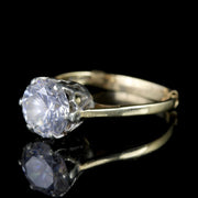 Vintage Paste Solitaire Ring 9Ct Gold Circa 1960