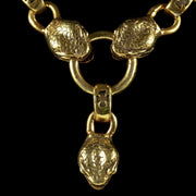 Vintage Snake Collar 18Ct Gold Silver Necklace 288 Grams