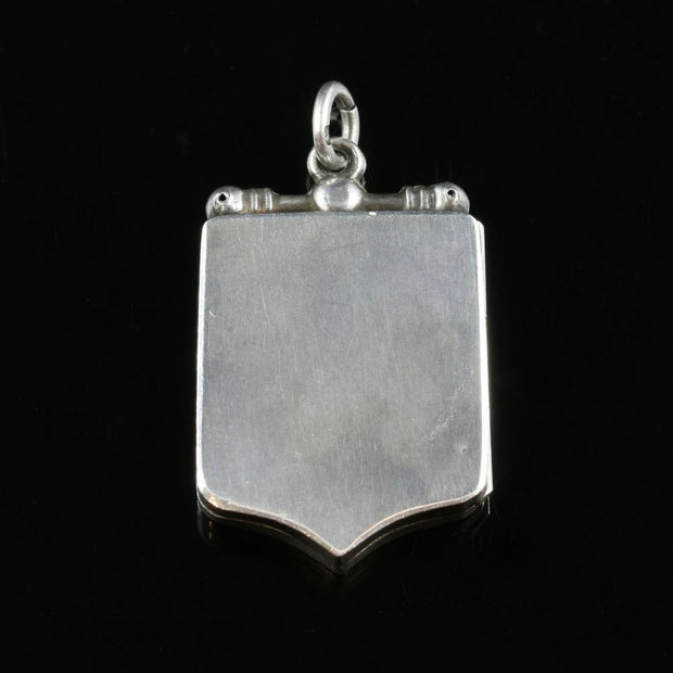 Antique Victorian Sterling Silver Ivy Locket Circa 1900