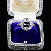 Antique Georgian Garnet Diamond Ring 18Th Century