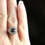 Antique Georgian Garnet Diamond Ring 18Th Century